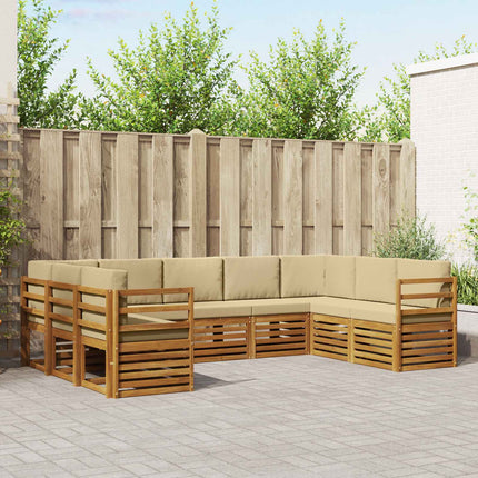 Sektionsoffgrupp med kudde 9 pcs Naturlig och Beige