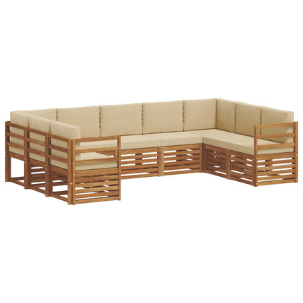 Sektionsoffgrupp med kudde 9 pcs Naturlig och Beige
