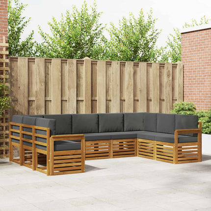 Sektionsoffgrupp med kudde 9 pcs Naturlig och Antracit