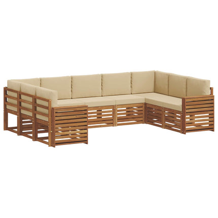 Sektionsoffgrupp med kudde 9 pcs Naturlig och Beige
