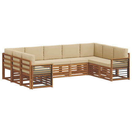 Utomhussoffset 9 st Naturlig och Beige