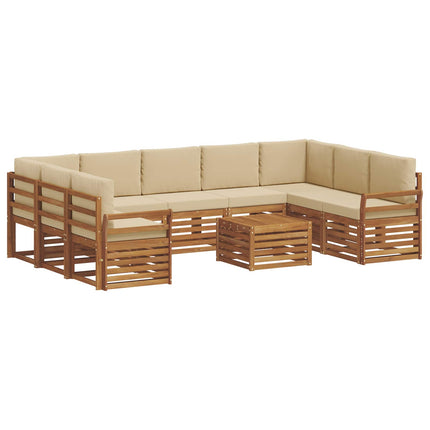 Utomhussoffset 10 st Naturlig och Beige