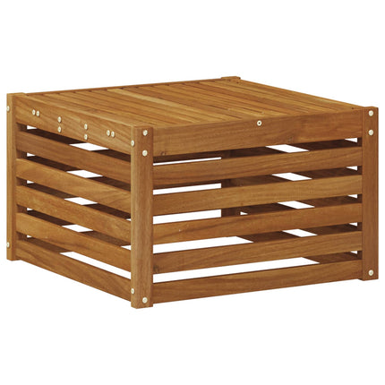 Soffgrupper 10 pcs Naturlig och Antracit Massivt Akaciaträ