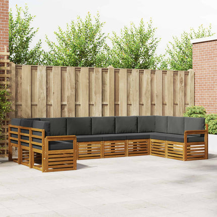 Sektionsoffgrupp med kudde 10 pcs Naturlig och Antracit