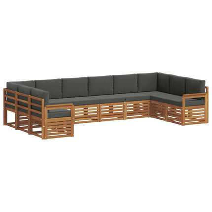 Sektionsoffgrupp med kudde 10 pcs Naturlig och Antracit