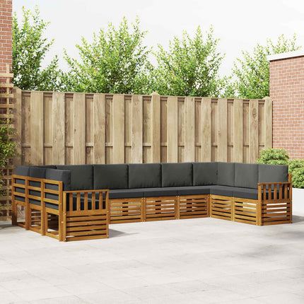 Sektionsoffgrupp med kudde 10 pcs Naturlig och Antracit