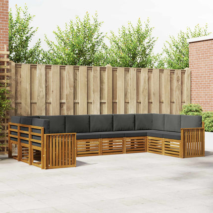 Sektionsoffgrupp med kudde 10 pcs Naturlig och Antracit