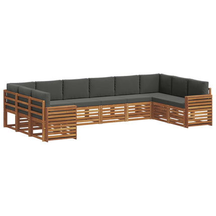 Sektionsoffgrupp med kudde 10 pcs Naturlig och Antracit