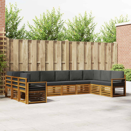 Sektionsoffgrupp med kudde 10 pcs Naturlig och Antracit