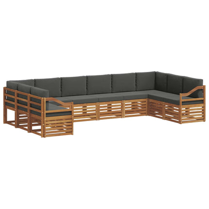 Sektionsoffgrupp med kudde 10 pcs Naturlig och Antracit
