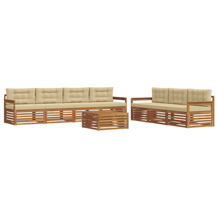 Utomhussoffset 8 st Naturlig och Beige