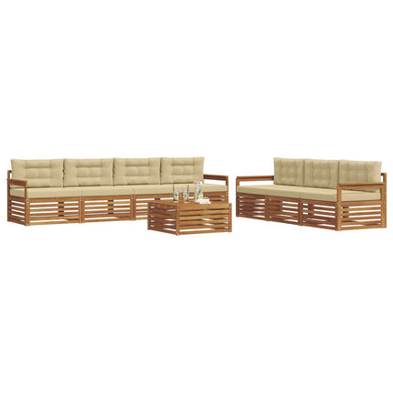 Utomhussoffset 8 st Naturlig och Beige