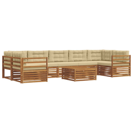 Utomhussoffset 8 st Naturlig och Beige
