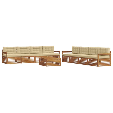 Utomhussoffset 9 st Naturlig och Beige