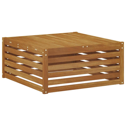 Utomhussoffset med kudde 9 pcs Naturlig och Beige