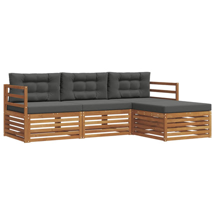 Utomhussoffset Naturlig och Antracit 245,5 x 162,5 x 73 cm