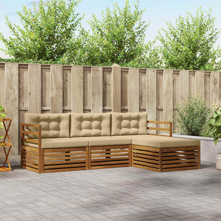 Utomhussoffset Naturlig och Beige 245,5 x 162,5 x 73 cm