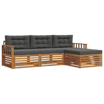 Utomhussoffset Naturlig och Antracit 249,5 x 162,5 x 73 cm