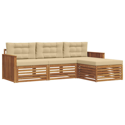 Utomhussoffset Naturlig och Beige 249,5 x 162,5 x 73 cm
