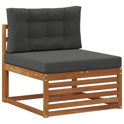 Utomhussoffset med kudde 5 pcs Naturlig och Antracit
