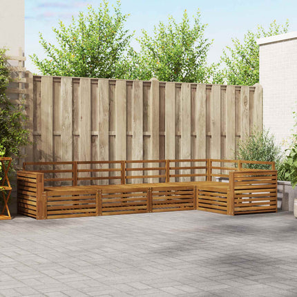Utomhussoffset 5 pcs Naturfärg