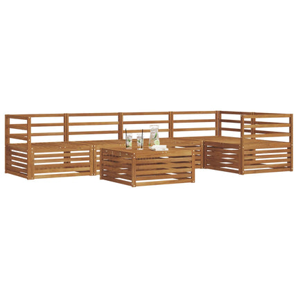 Utomhussoffset 6 pcs Naturfärg