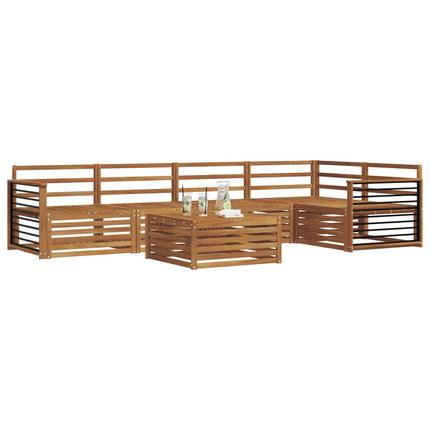 Utomhussoffset 6 pcs Naturfärg
