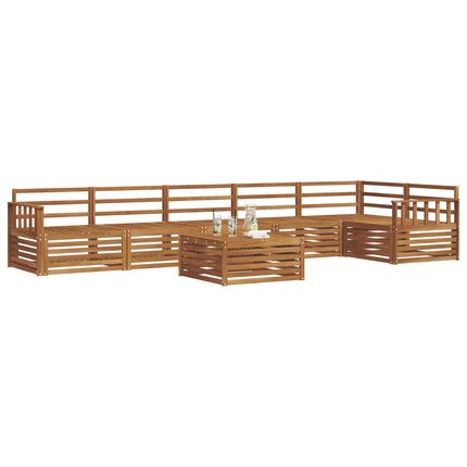 Utomhussoffset 7 pcs Naturfärg