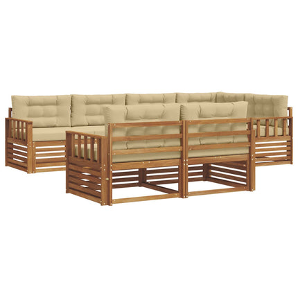 Utomhussoffset 7 st Naturlig och Beige
