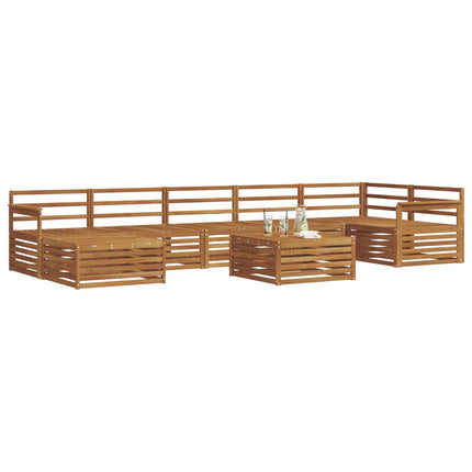 Utomhussoffset 8 pcs Naturfärg