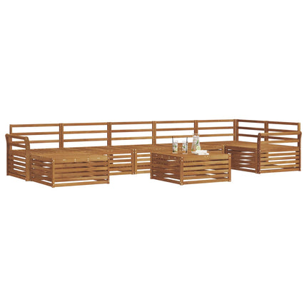 Utomhussoffset 8 pcs Naturfärg