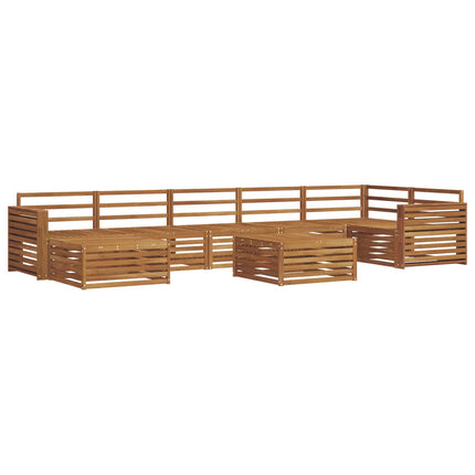 Utomhussoffset 8 pcs Naturfärg