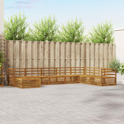Utomhussoffset 8 pcs Naturfärg
