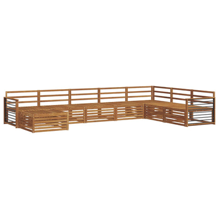 Soffgrupper 8 pcs Naturfärg Massivt Akaciaträ