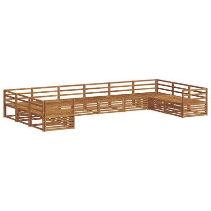 Soffgrupper 10 pcs Naturfärg Massivt Akaciaträ