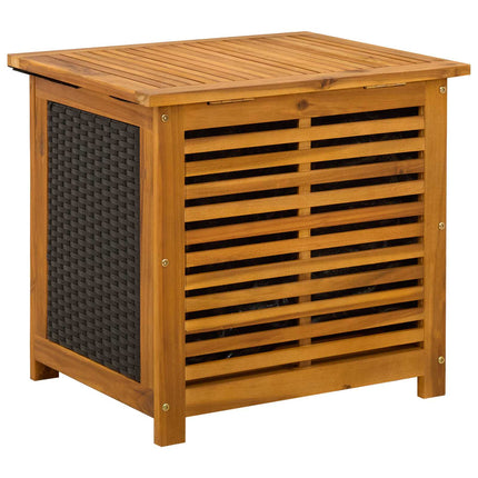 Trädgårdsförvaringslåda 185 L Massivt Akaciaträ 60 x 50 x 56 cm