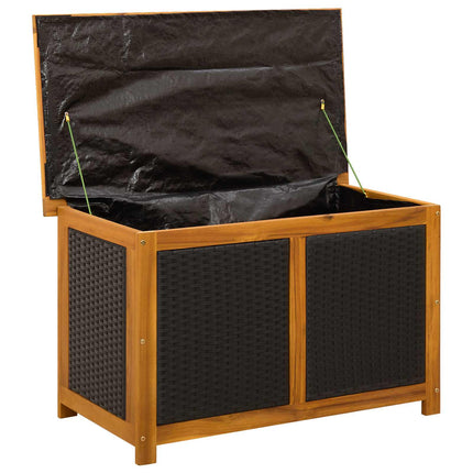 Trädgårdsförvaringslåda 185 L Massivt Akaciaträ 90 x 50 x 56 cm