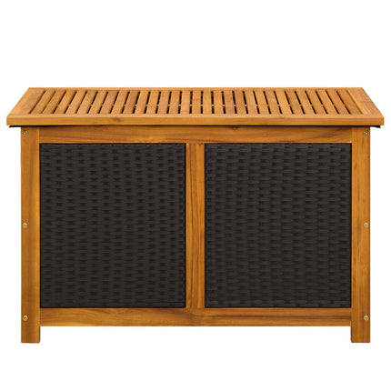 Trädgårdsförvaringslåda 185 L Massivt Akaciaträ 90 x 50 x 56 cm