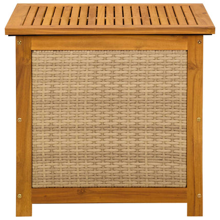 Trädgårdsförvaringslåda 185 L Massivt Akaciaträ 60 x 50 x 56 cm