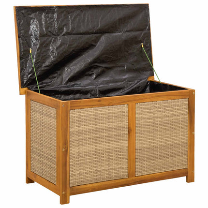 Trädgårdsförvaringslåda 185 L Massivt Akaciaträ 90 x 50 x 56 cm