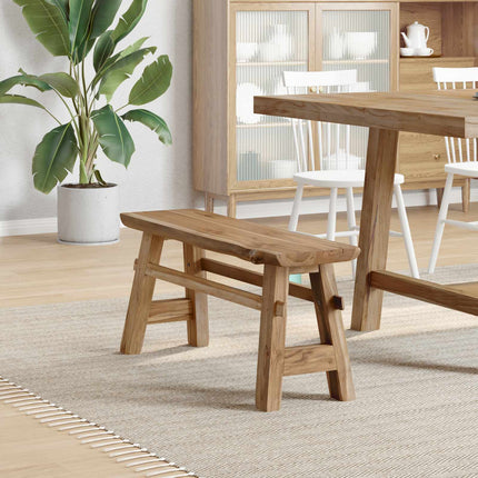 bänk Naturfärg 100 x 29 x 43,5 cm Massivt teakträ