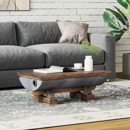Kaffeebord Naturfärg 90 x 50 x 35 cm trä