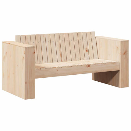 Trädgårdsoffa Naturfärg 134 x 60 x 62 cm Massiv furu