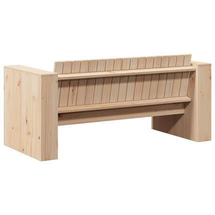 Trädgårdsoffa Naturfärg 134 x 60 x 62 cm Massiv furu