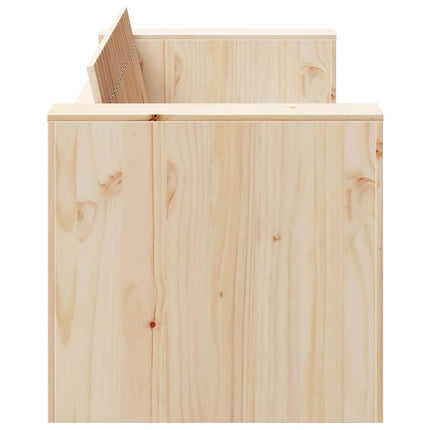Trädgårdsoffa Naturfärg 134 x 60 x 62 cm Massiv furu