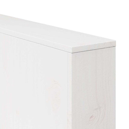 Trädgårdsoffa Vit 134 x 60 x 62 cm Massiv furu