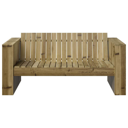Trädgårdsoffa Grön 134 x 60 x 62 cm Massiv furu