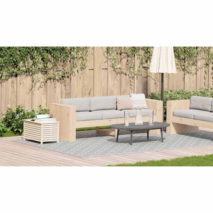 Trädgårdsoffa Naturfärg 185,5 x 60 x 62 cm Massiv furu