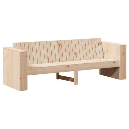 Trädgårdsoffa Naturfärg 185,5 x 60 x 62 cm Massiv furu