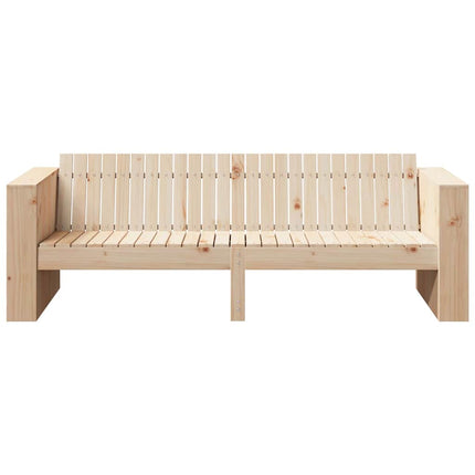 Trädgårdsoffa Naturfärg 185,5 x 60 x 62 cm Massiv furu